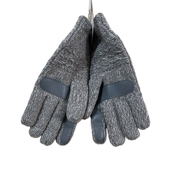 Isotoner Women's SmartDri & SmartTouch Gloves Heather Grey One Size NWT - Picture 2 of 4